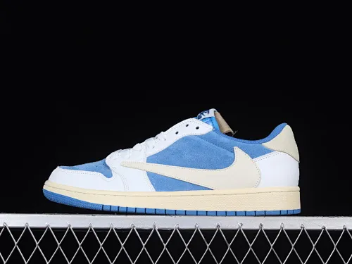 All categories Air Jordan Jordan series basketball shoes Air Jordan 1 Low Travis Scott x Jordan 1 low AJ 1 OG Barb Anti-Hook Ghostface Low CQ4277-212